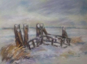 Steg im Winter