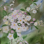 Apfelblüte_Acryl auf Leinwand Antje Sylvester