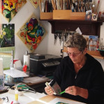 Bei der Arbeit Encaustic_