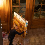 Bild Breslau beim Malen von oben Lisa Schoefer
